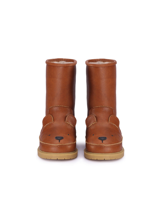 Donsje Amsterdam - Wadudu Classic Lining Bear - Cognac Leather