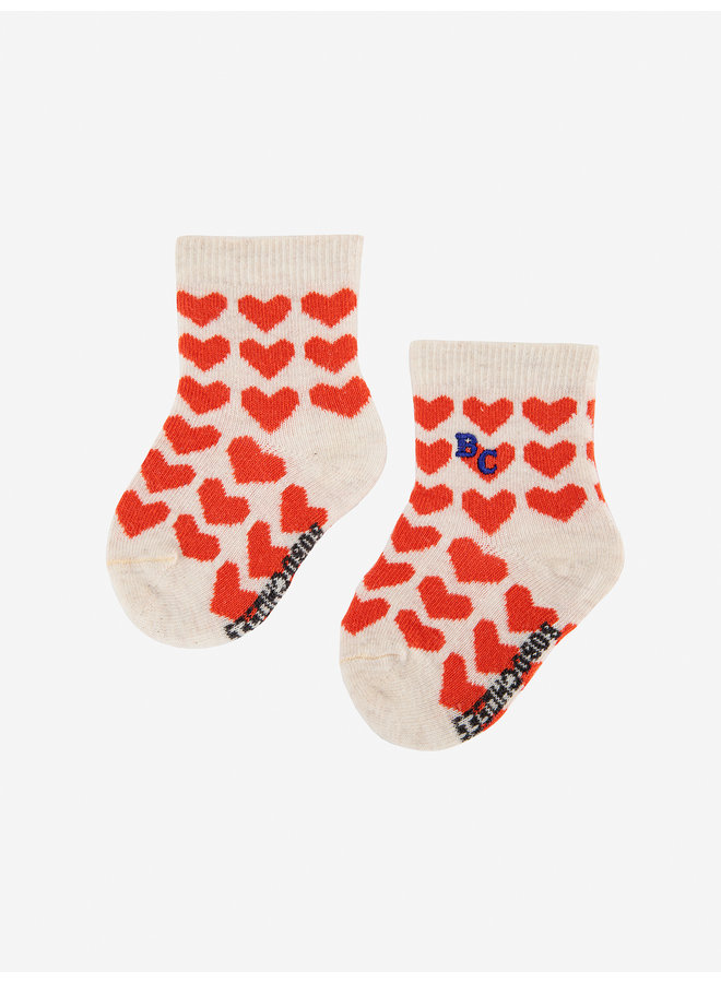 Baby Socks - Hearts All Over