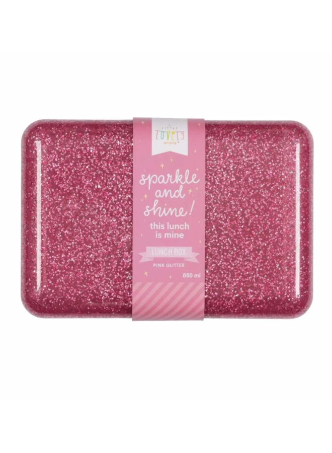 A Little Lovely Company - Lunch box: Glitter - roze