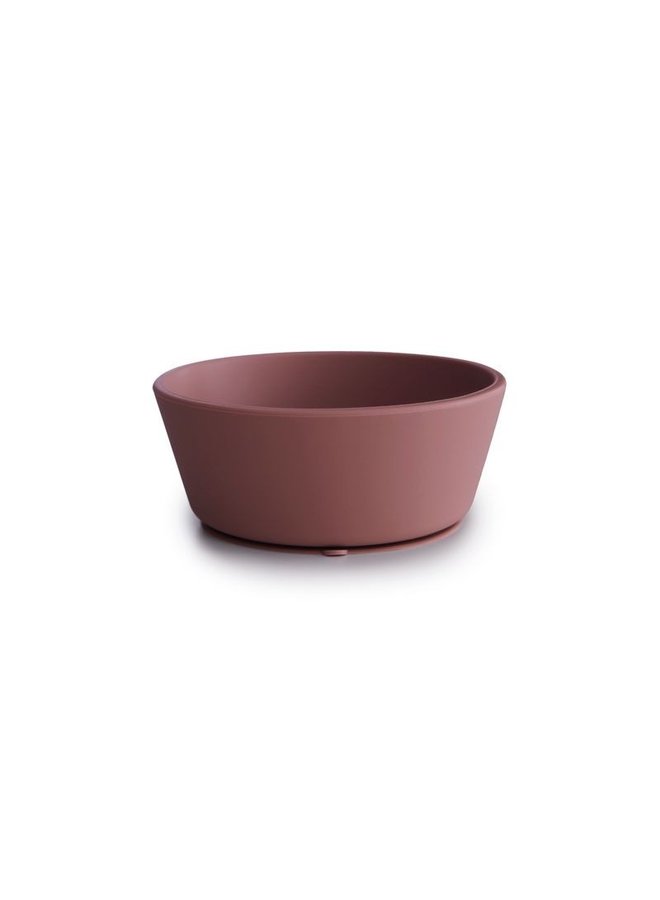 Mushie - Silicone Bowl - Woodchuck - Kom met zuignap