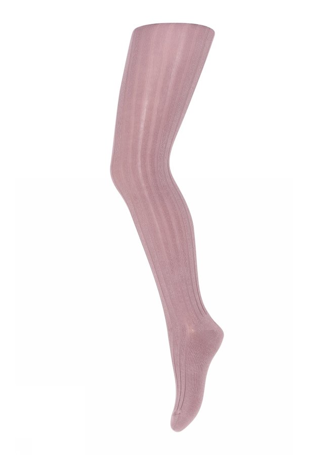 Cotton Rib Tights - 864 - Elderberry