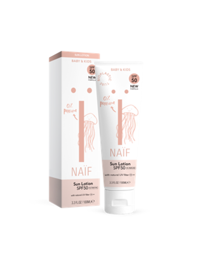 Naïf - Sunscreen Lotion Perfume Free for Baby & Kids SPF50 100ML