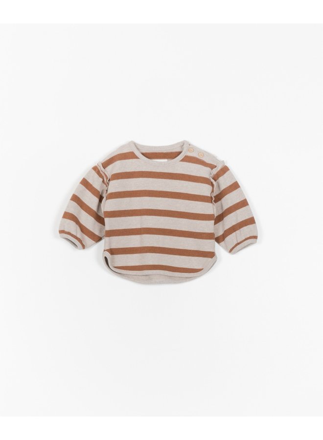 Play Up - 2AL11351 - Striped Sweater - Oat