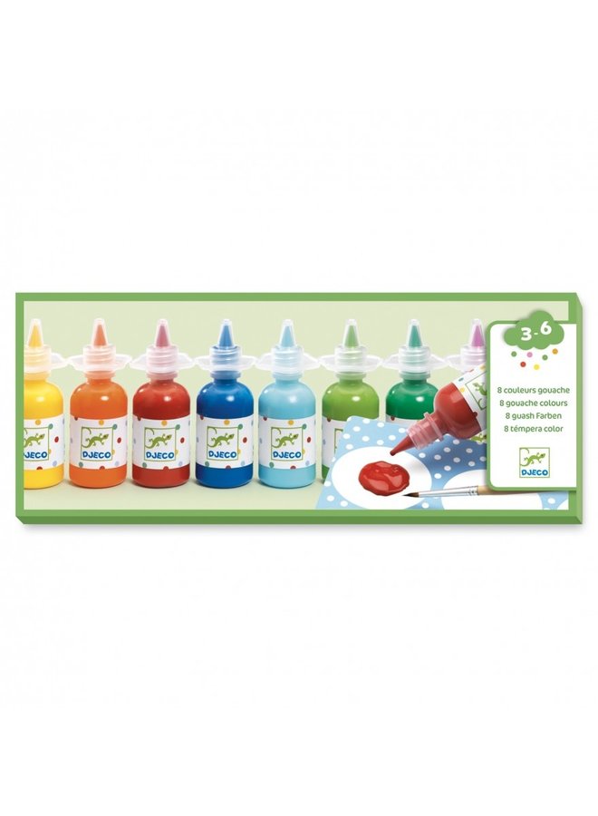 Djeco - Paint for Little Ones - 8 flesjes - DJ08861