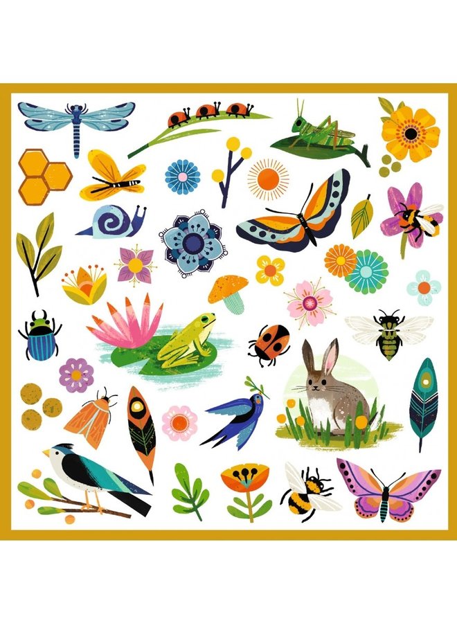 Djeco - Paper Stickers - Garden - DJ09272