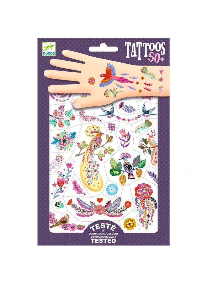 Djeco - Tattoos - Bright Birds - DJ09615