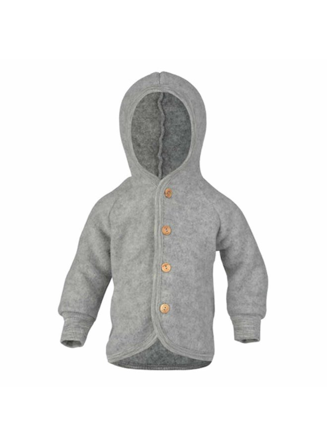 Engel - Hooded Jacket - Lichtgrijs Melange