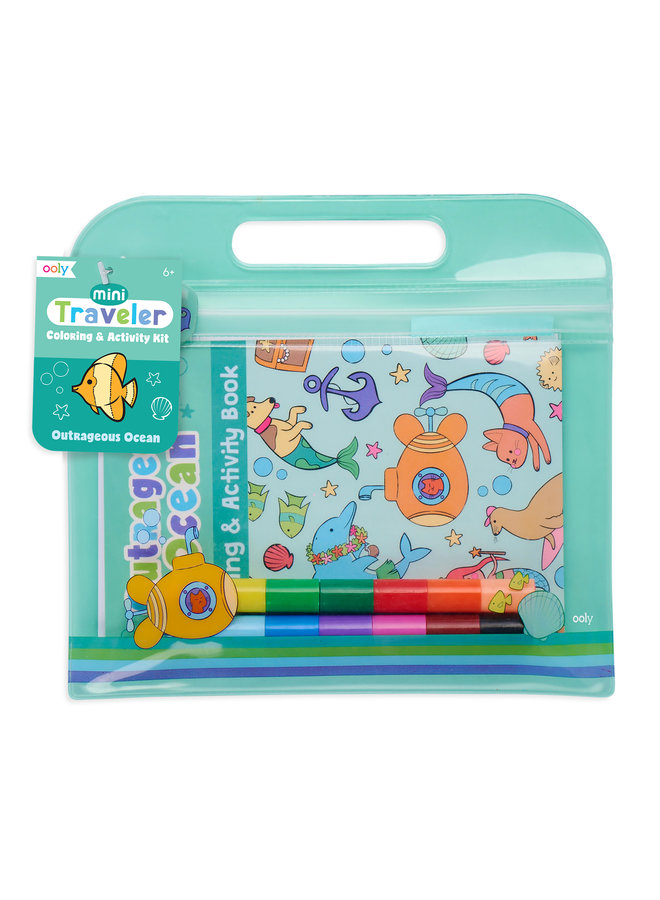 138-014 Mini Traveler Coloring & Activity Kit – Outrageous Ocean