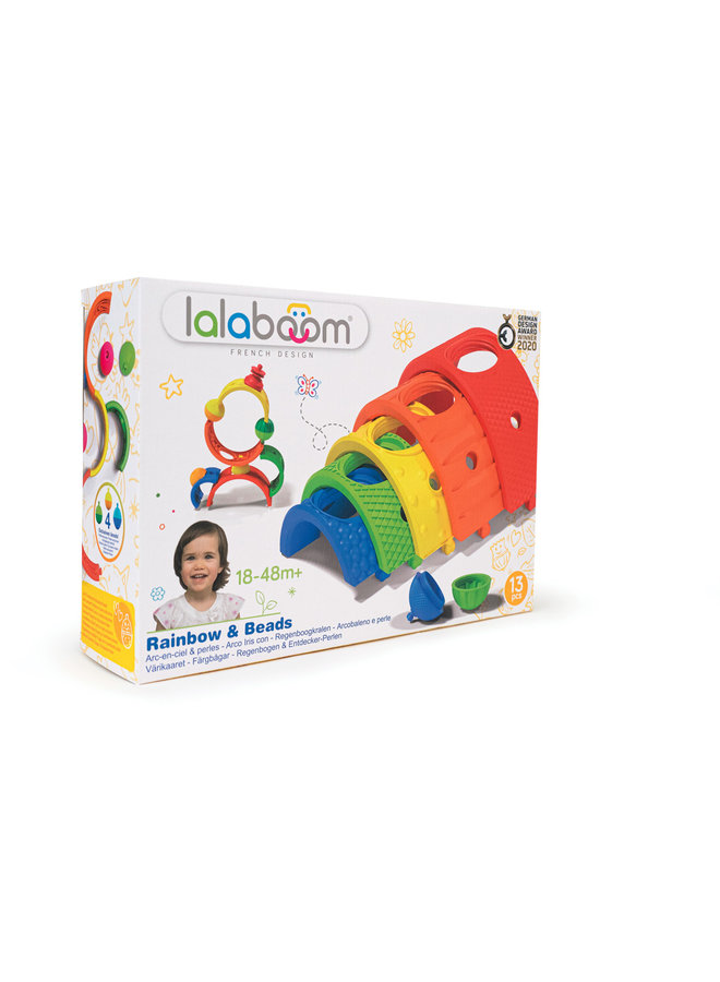 Lalaboom - BL720 Regenboog en educatieve kralen (13 st)