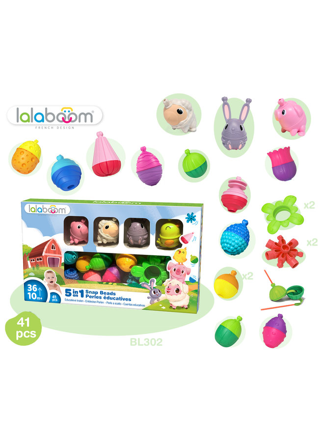 Lalaboom - BL302 Boerderij 4 dieren (41 st)