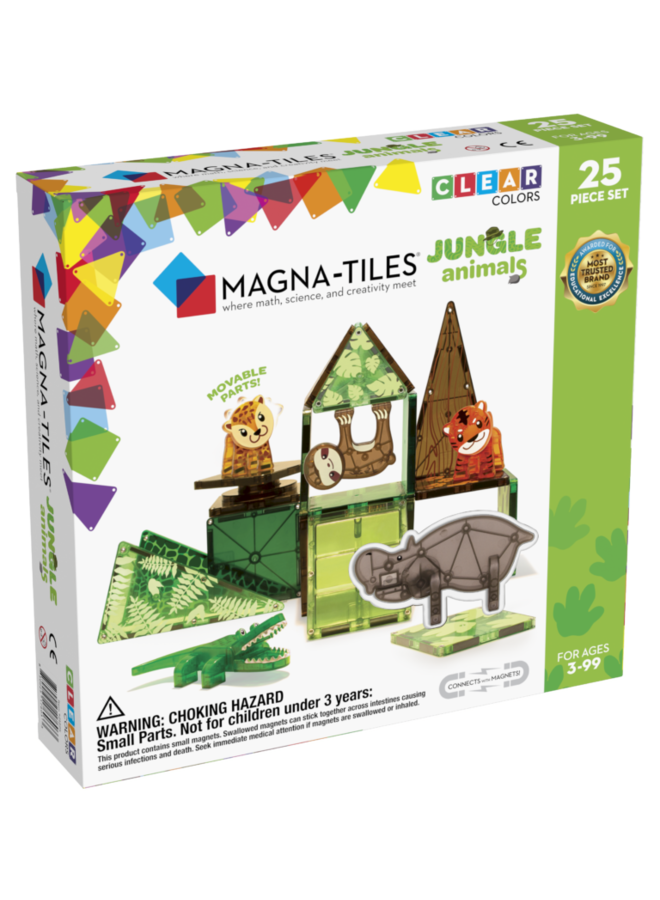 MagnaTiles - Jungle Animals - 25 Stuks