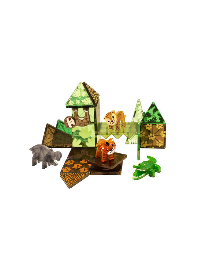 MagnaTiles - Jungle Animals - 25 Stuks