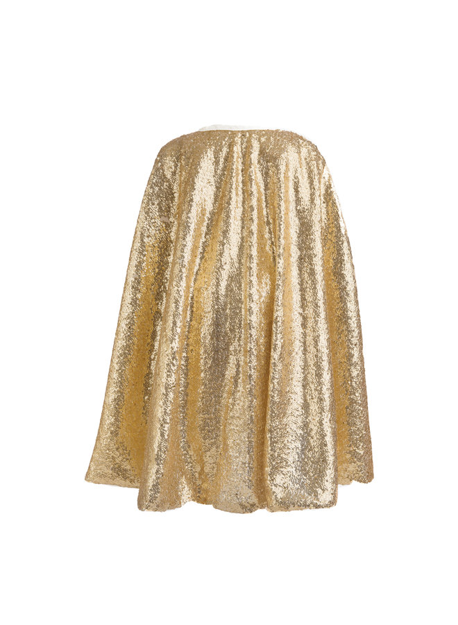 Great Pretenders - Gracious Gold Sequins Cape - 4 / 6Y - 50955