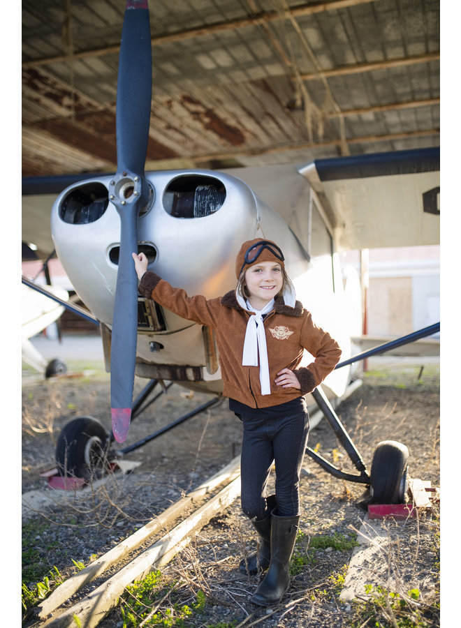 Great Pretenders - Amelia The Pioneer Pilot - Jacket, Hat, Goggles & Scarf - 5 / 6Y - 64175