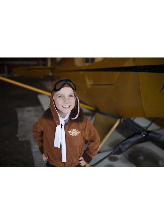 Great Pretenders - Amelia The Pioneer Pilot - Jacket, Hat, Goggles & Scarf - 5 / 6Y - 64175