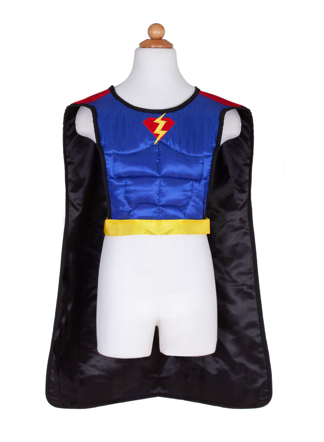 Great Pretenders - Reversible Superhero Tunic/Cape/Mask - 4 / 7Y - 67485