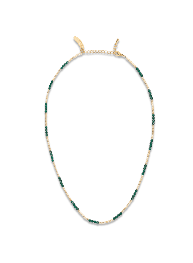 Le Veer - Longing For You Necklace Green Gold