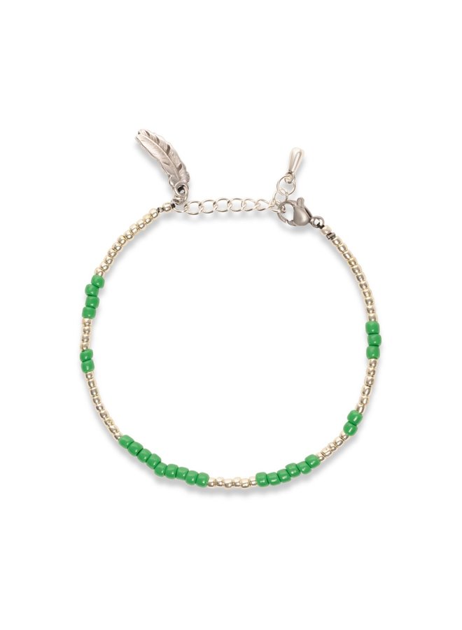 Le Veer - Green Anna Bracelet Silver