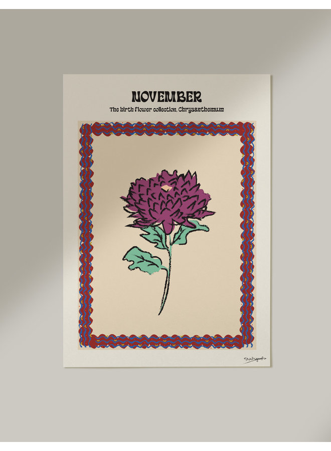 Studio Gup - Birth Flower - November