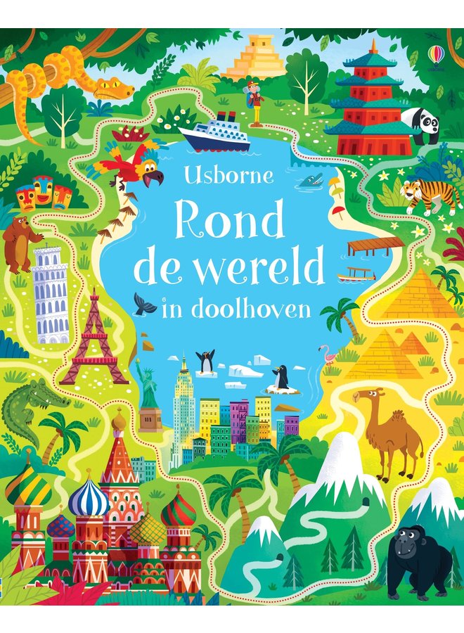 Usborne - Rond de wereld in doolhoven