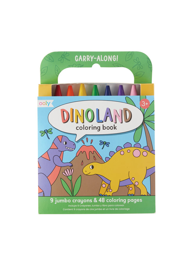 Ooly - 138-019 - Carry Along Coloring Book – Dinoland