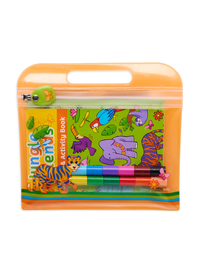 138-015 - Mini Traveler Coloring & Activity Kit – Jungle Friends