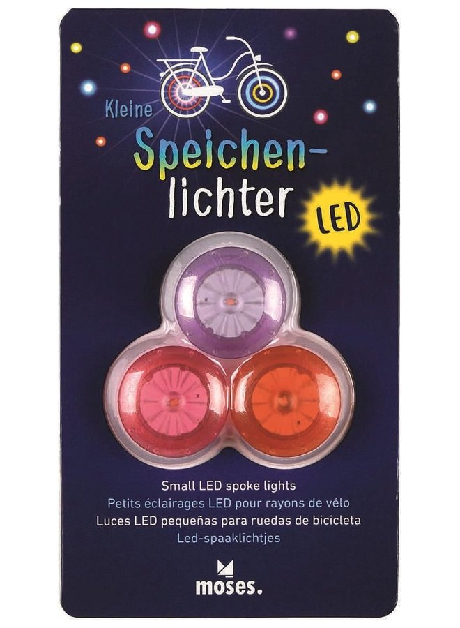 38116 - LED Spaaklichtjes 3 stuks - Roze/oranje/paars