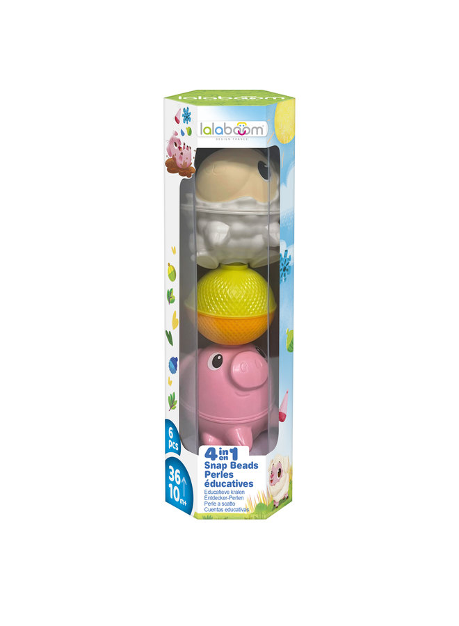 Lalaboom - BL313 - Set dieren (6 st) Schaap en Varken