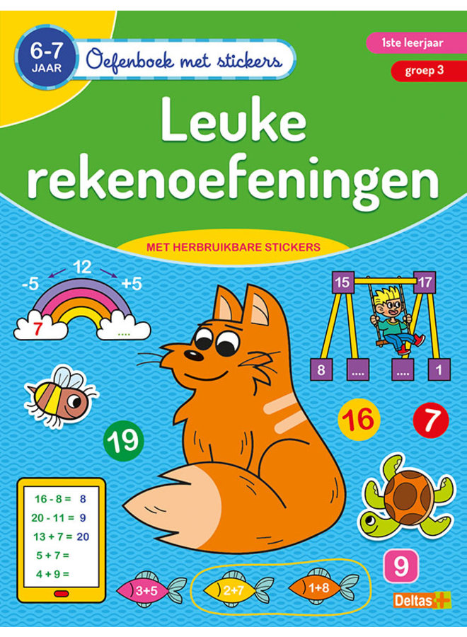 Oefenboek met stickers - Leuke rekenoefeningen (6-7 jaar)