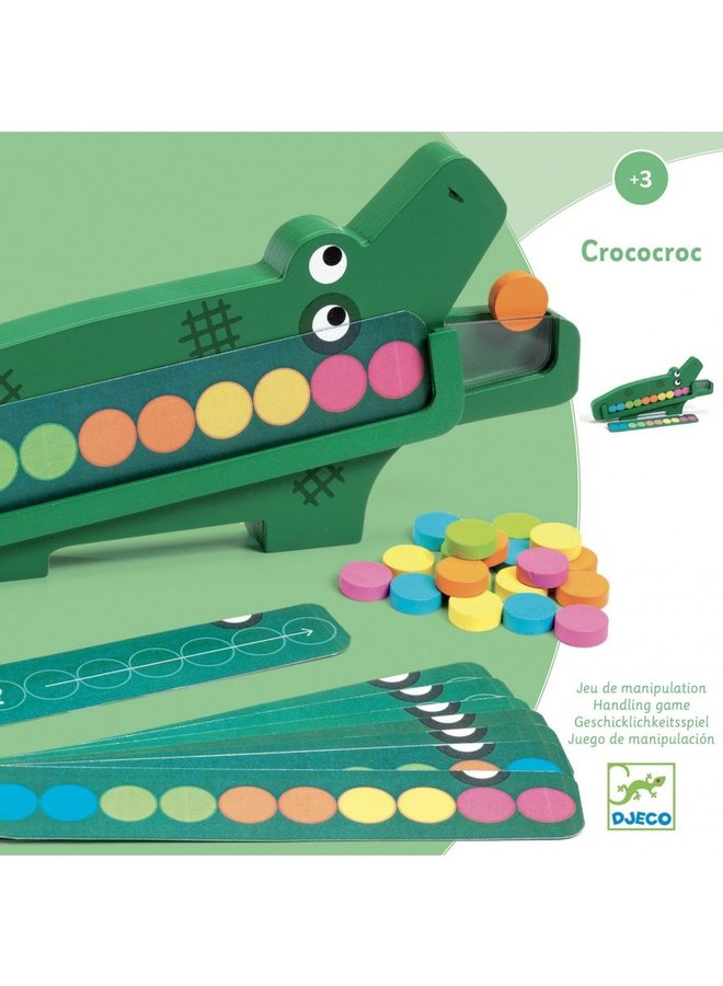 Djeco - Wooden Educative Game - Crococroc - DJ01629