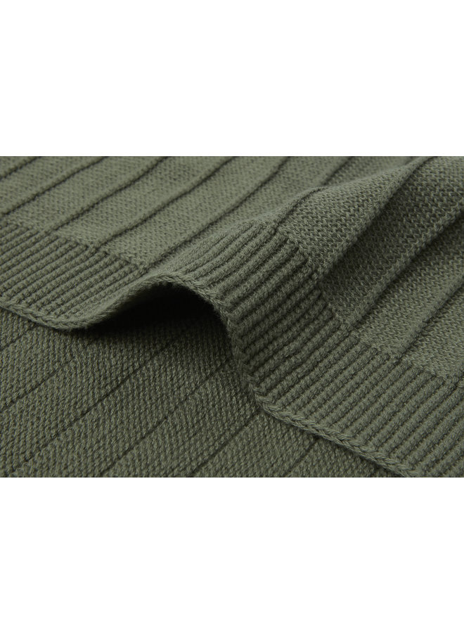 Jollein - Deken Ledikant - Pure Knit Leaf Green
