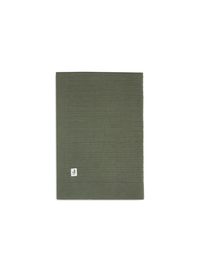 Deken Ledikant - Pure Knit Leaf Green