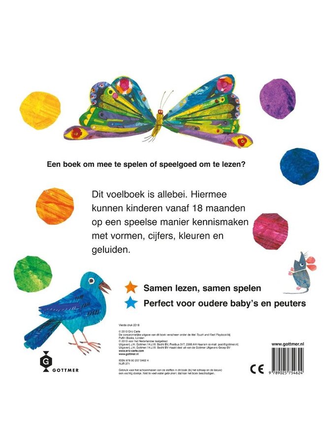 Gottmer - Eric Carle -  Rupsje Nooitgenoeg - Voelboek