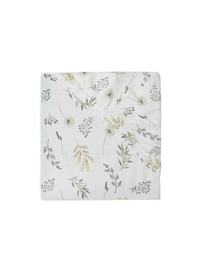 Jollein - Hoeslaken Jersey 40/50x80/90cm - Wild Flowers