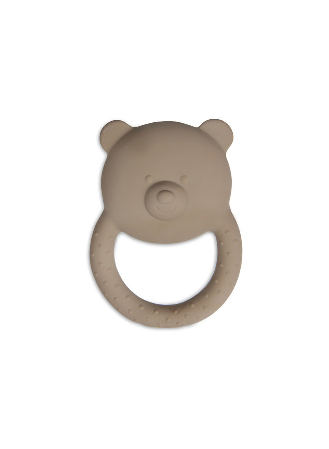 Bijtring - Rubber - Teddy Bear Biscuit