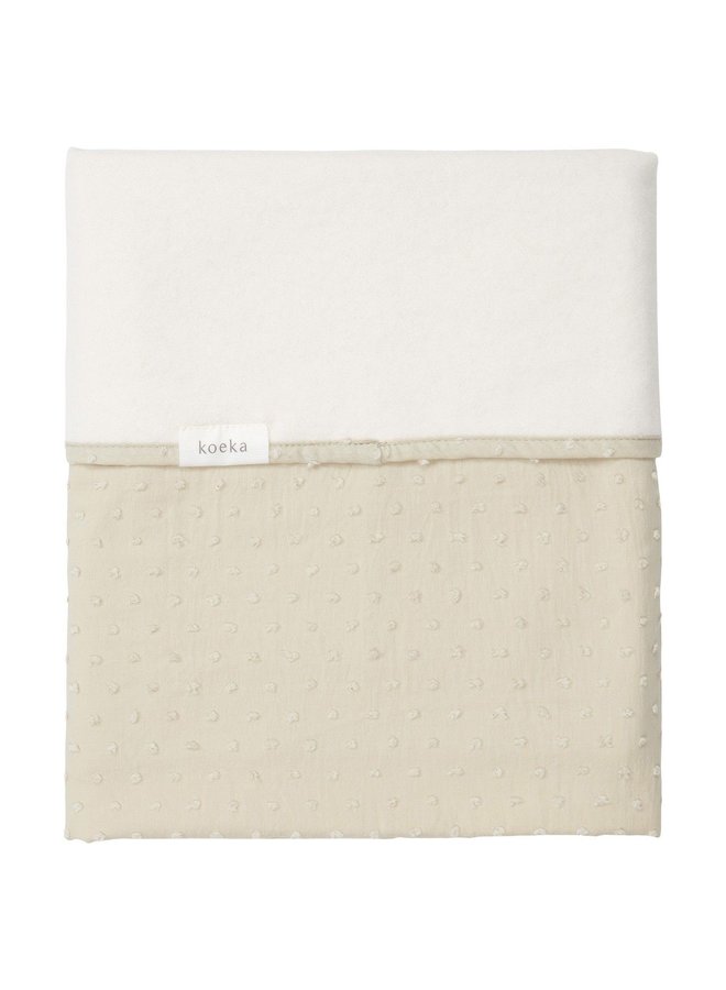 Ledikantdeken Cotton Fleece Napa - Sage - 100x150cm