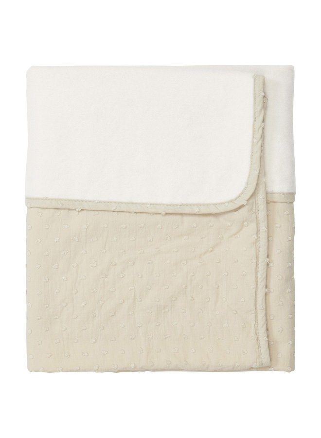 Koeka - Ledikantdeken Cotton Fleece Napa - Sage - 100x150cm