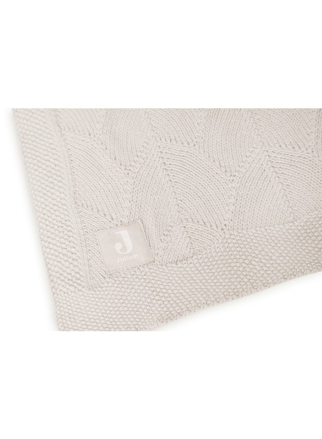 Jollein - Deken Wieg - 75x100cm - Shell Knit Nougat