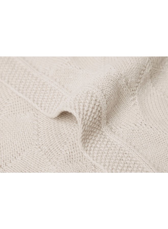 Jollein - Deken Wieg - 75x100cm - Shell Knit Nougat