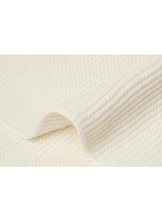 Jollein - Deken Ledikant - 100x150cm - Basic Knit Ivory