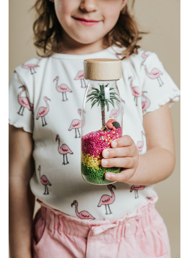 Petit Boum - Sensorische Fles – Flamingo