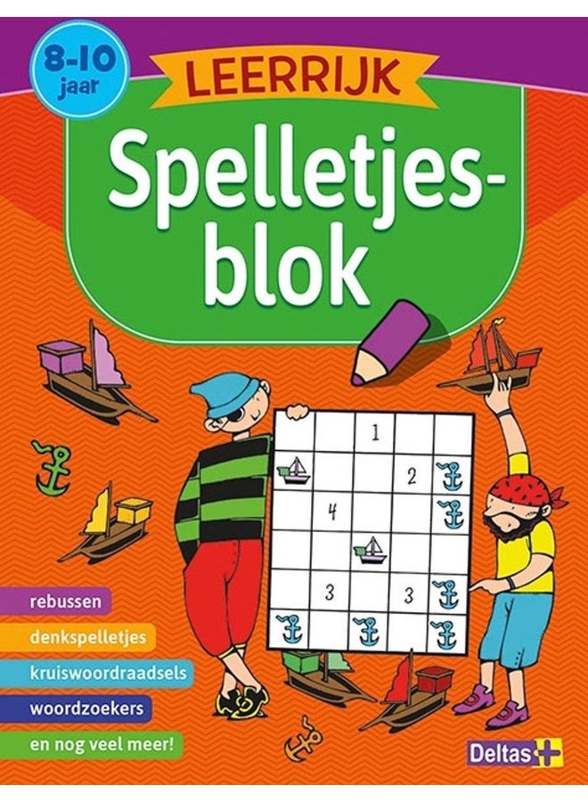 Deltas - Leerrijk spelletjesblok (8-10 jaar)