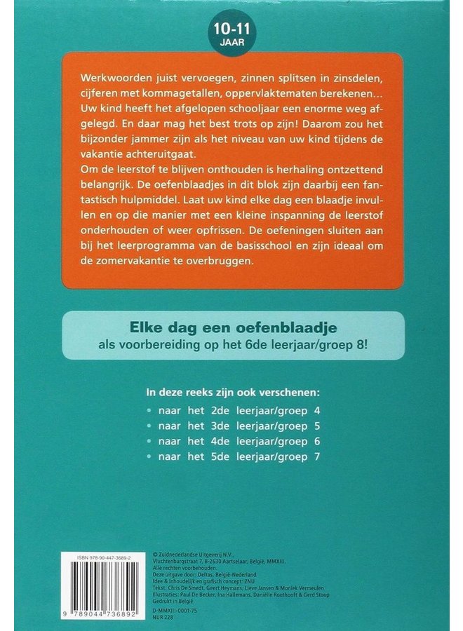 Deltas - Vakantie oefenblaadjes - Naar groep 8