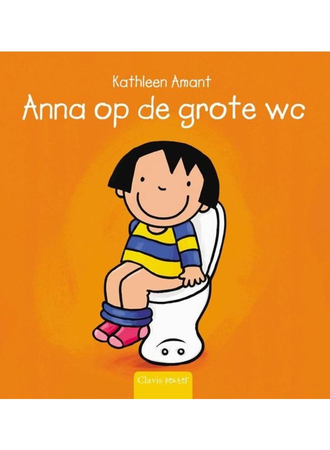 Anna op de grote wc