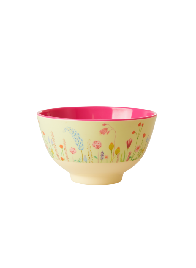 Melamine kom met summer flowers print - small