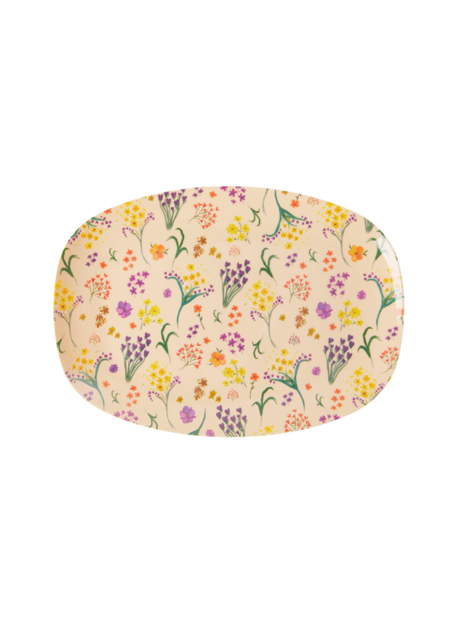 Rechthoekig Melamine Bord - Meer - Wild Flower Print - small