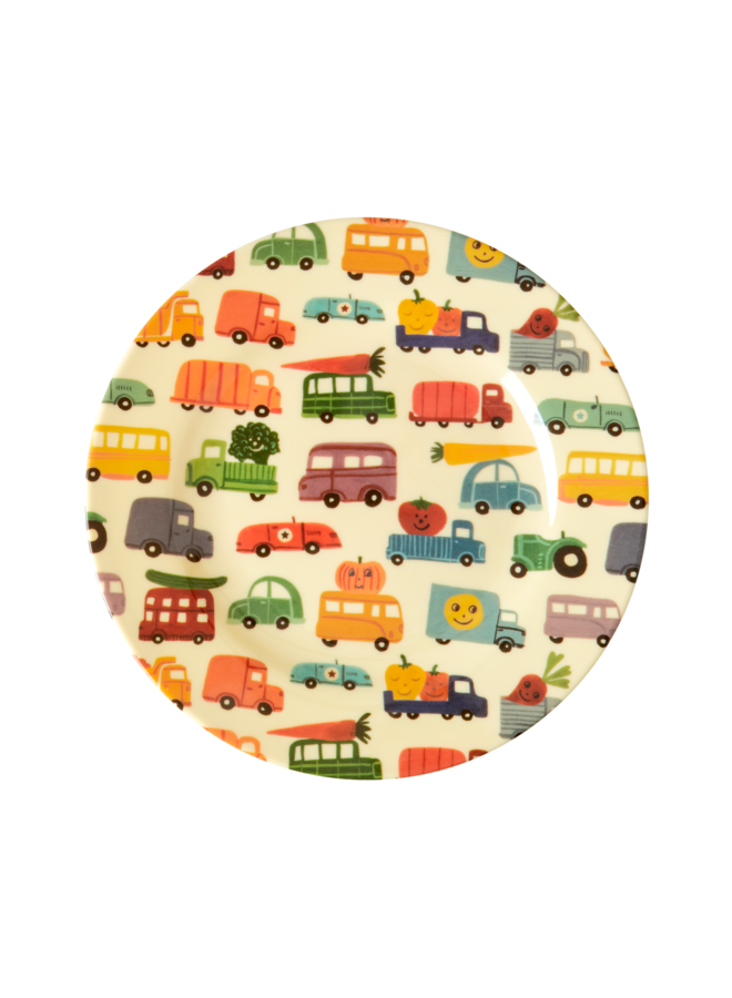 Melamine lunch bord met happy cars