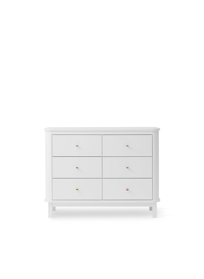 Dresser 6 drawers, white