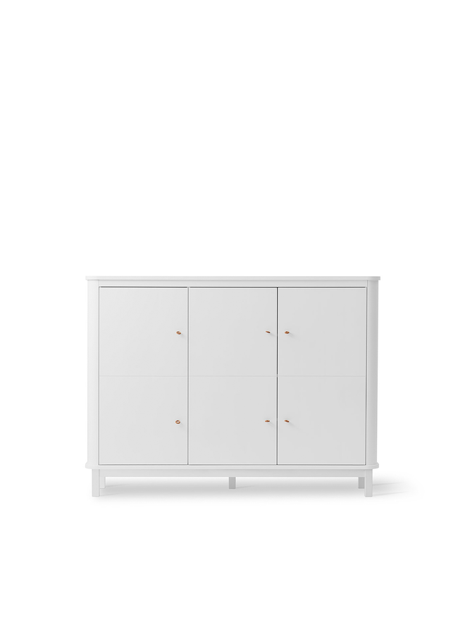 Multi cupboard 3 doors, white