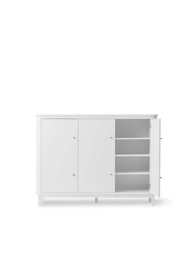 Oliver Furniture - Multi cupboard 3 doors, white